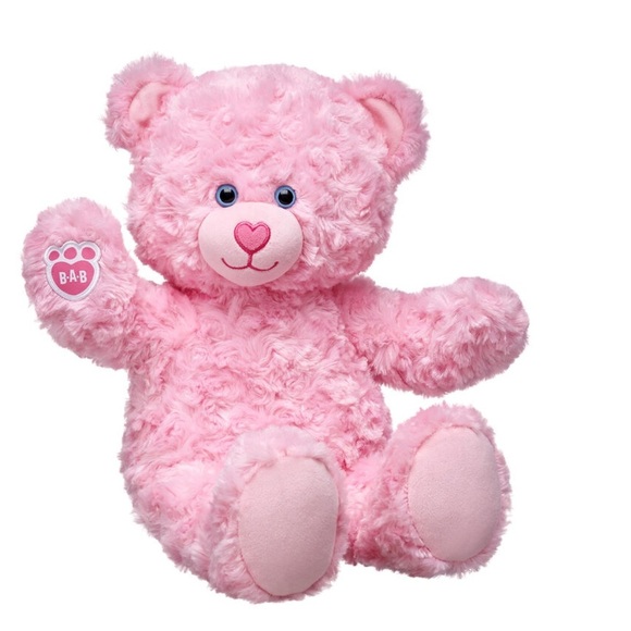 Build A Bear Pink Cuddles Teddy Bear Plush - Picture 1 of 11